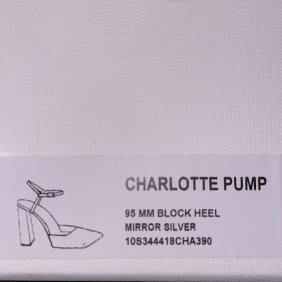 🔥NEW AMINA MUADDI Charlotte Pump Mirror Silver as seen on Amina❤️ - Picture 14 of 16